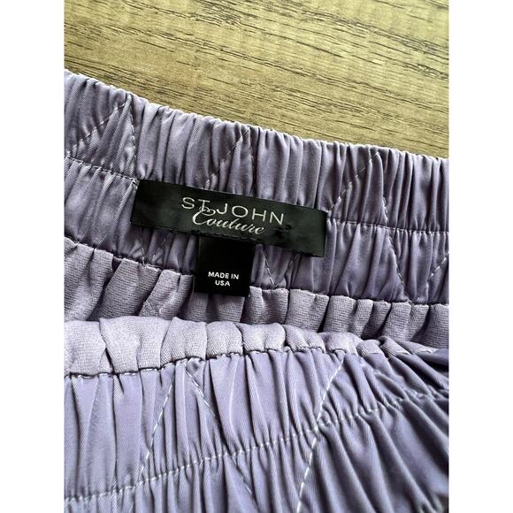 St. John Couture Skirt Dusty Lavender Purple Custom Size 8 10 Medium - Picture 3 of 5